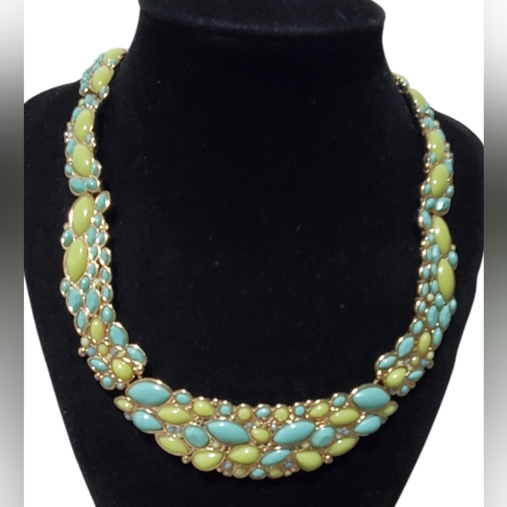 Vtg. Bib Statement Necklace by Banana Republic